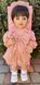 Кукла виниловая 55см, ручная работа, брюнетка в платье с бантом, Reborn Baby Doll 88
