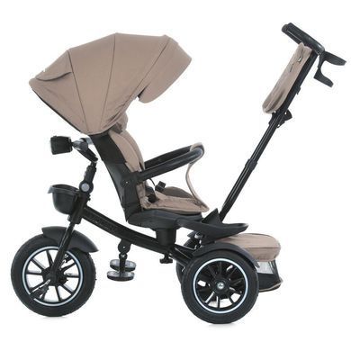 Велосипед трехколесный с родительской ручкой, поворотное сиденье EL CAMINO Modena ME 1193 Beige Praline