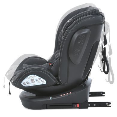 Автокресло детское EL CAMINO, Evolution 360, 0-36 кг, бежевое, ME 1045 Melange Gray