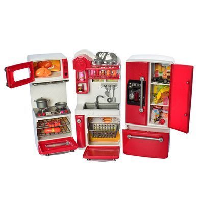 Кухня игрушечная с куклой, свет, звук, 66082