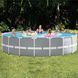 Каркасний круглий басейн Prism Frame Pool, насос-фільтр 5 678 л/год, сходи, підстилка, тент, 549*122 см, 24311л, Intex 26732 NP