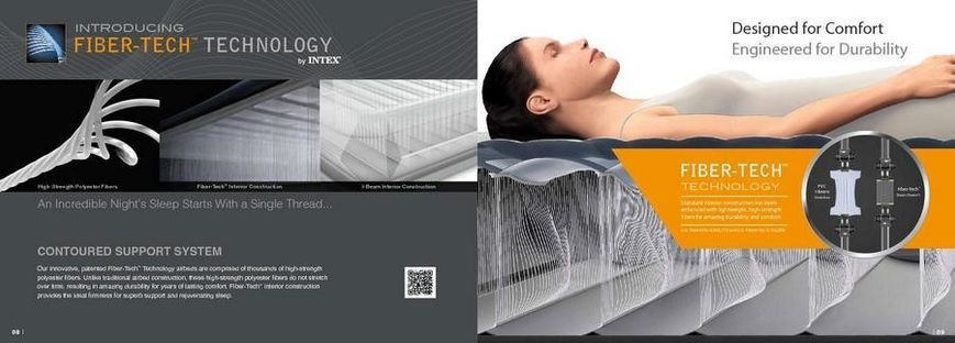 Надувная кровать со встроенным электрическим насосом, 152*203*33 см, Intex 64118 ND