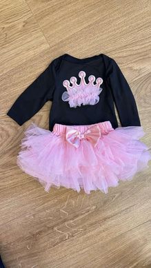 Одежда для куклы (born, reborn) высотой 55-60см. Бодик, юбка. BB2