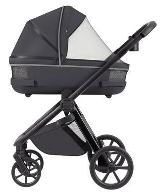 Коляска універсальна 2 в 1, візочок CARRELLO Omega CRL-6540/1 (2in1) Meteor Grey + ліхтарик, сіра, Карелло Омега