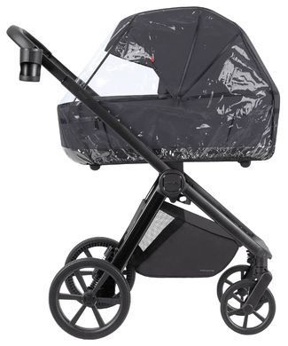 Коляска універсальна 2 в 1, візочок CARRELLO Omega CRL-6540/1 (2in1) Meteor Grey + ліхтарик, сіра, Карелло Омега