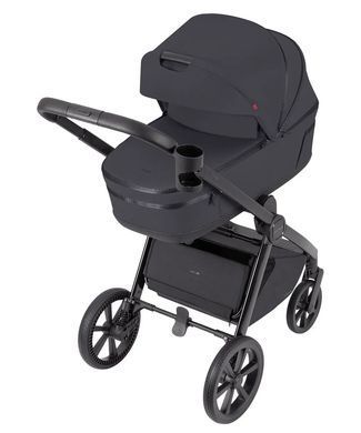 Коляска універсальна 2 в 1, візочок CARRELLO Omega CRL-6540/1 (2in1) Meteor Grey + ліхтарик, сіра, Карелло Омега