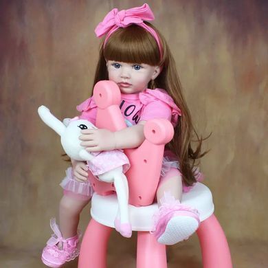 Лялька вінілова 55см, ручна робота, вишукана лялька для дівчинки, Reborn Baby Doll 3