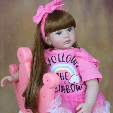 Лялька вінілова 55см, ручна робота, вишукана лялька для дівчинки, Reborn Baby Doll 3