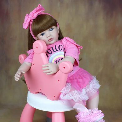 Лялька вінілова 55см, ручна робота, вишукана лялька для дівчинки, Reborn Baby Doll 3