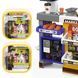 Детский игровой супермаркет с тележкой, 65 предметов, сине-желтый, 668-129
