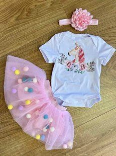Одяг для ляльки (born, reborn) заввишки 55-60см. Бодік, спідниця, пов'язка. BB3