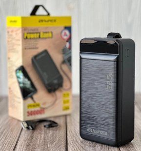 Повербанк Power Bank AWEI P-142K 50000 mAh 22.5W Швидка зарядка