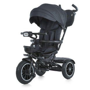 Велосипед трехколесный с родительской ручкой, поворотное сиденье EL CAMINO Modena ME 1193 Dark Gray