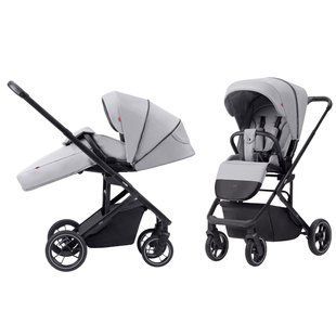 Коляска прогулянкова, візочок CARRELLO Alfa CRL-5508 Feather Grey, світло-сіра Карелло Альфа