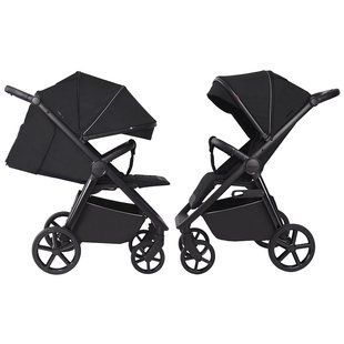 Коляска прогулянкова CARRELLO Bravo SL CRL-5520 Ink Black, чорна, візочок Карелло Браво