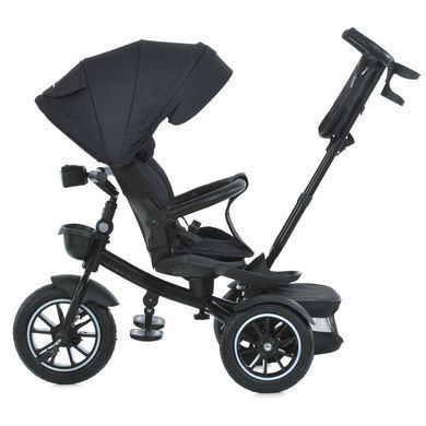 Велосипед трехколесный с родительской ручкой, поворотное сиденье EL CAMINO Modena ME 1193 Dark Gray