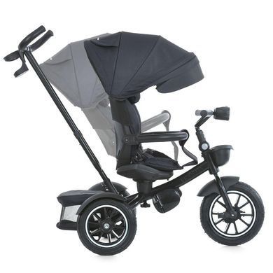 Велосипед трехколесный с родительской ручкой, поворотное сиденье EL CAMINO Modena ME 1193 Dark Gray