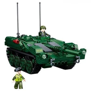 Конструктор для хлопчиків SLUBAN "Бойовий Військовий танк STRV 103. АРМІЯ" 692 деталі. M38-B1010