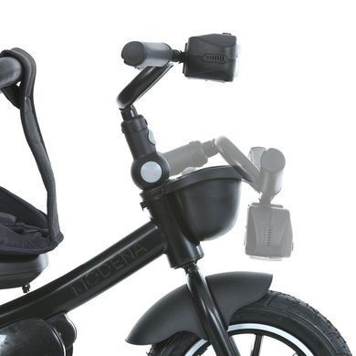 Велосипед трехколесный с родительской ручкой, поворотное сиденье EL CAMINO Modena ME 1193 Dark Gray