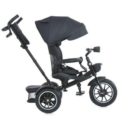Велосипед трехколесный с родительской ручкой, поворотное сиденье EL CAMINO Modena ME 1193 Dark Gray