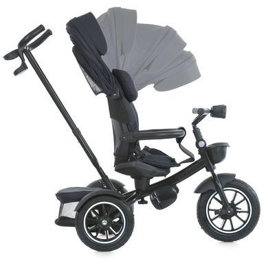 Велосипед трехколесный с родительской ручкой, поворотное сиденье EL CAMINO Modena ME 1193 Dark Gray
