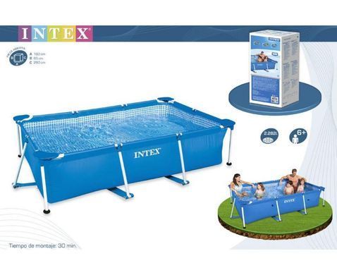 Каркасный прямоугольный бассейн 260*160*65см, 2300л, Intex 28271 NP