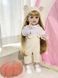 Лялька вінілова 55см, ручна робота, блондинка в модній шапочці, Reborn Baby Doll 37