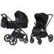 Коляска универсальная 2 в 1, CARRELLO Ultimo CRL-6518 Sable Black, черная, Карелло Ультимо