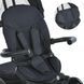 Велосипед трехколесный с родительской ручкой, поворотное сиденье EL CAMINO Modena ME 1193 Dark Gray