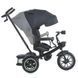 Велосипед трехколесный с родительской ручкой, поворотное сиденье EL CAMINO Modena ME 1193 Dark Gray