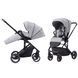 Коляска прогулянкова, візочок CARRELLO Alfa CRL-5508 Feather Grey, світло-сіра Карелло Альфа