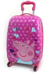 Детский чемодан дорожный на колесах 16" «Свинка Пеппа - 4», 520431