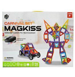 Конструктор магнітний, 118 деталей, Magkiss Mini HD343A