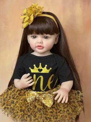 Лялька вінілова 55см, ручна робота, вишукана лялька для дівчинки, Reborn Baby Doll 13