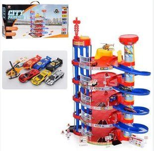 Игровой набор "Гараж-парковка", 5 этажей, 8 машинок 0908-56B