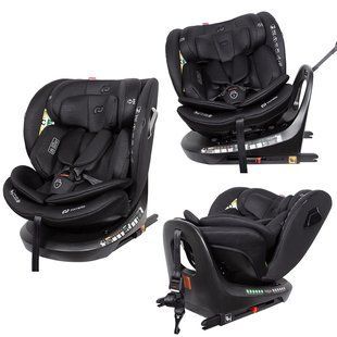 Автокресло CARRELLO Sirius 2.0, i-Size 40-150см ISOFIX, поворот, якорь, CRL-8809 Midnight Black