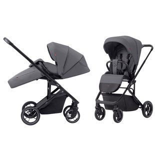 Коляска прогулянкова, візочок CARRELLO Alfa CRL-5508 Graphite Grey, сіра Карелло Альфа