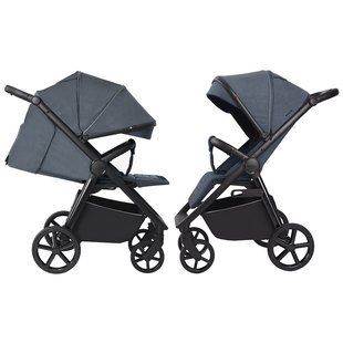 Коляска прогулянкова CARRELLO Bravo SL CRL-5520 Deep Grey, сіра, візочок Карелло Браво