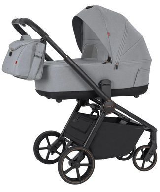 Коляска универсальная 2 в 1, CARRELLO Epica CRL-8510 (2in1) Silver Grey, светло-серая, Карелло Эпика