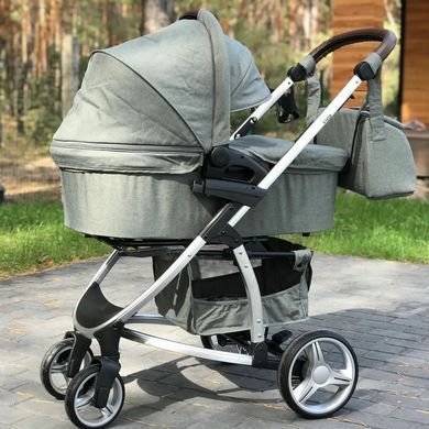 Коляска универсальная 2 в 1, CARRELLO Vista CRL-6501/1 2in1 Olive Green, зелёная, Карелло Виста