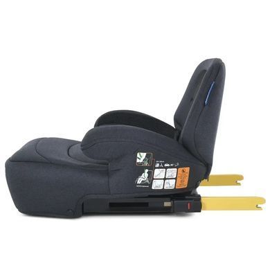Автокресло-бустер с подлокотниками (на рост 125-150см), ISOFIX, El Camino i-GO ME 1112 Anthracite