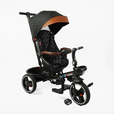 Велосипед трехколесный с родительской ручкой, легкий, поворотное сиденье, Best Trike Oscar 6390/24-115