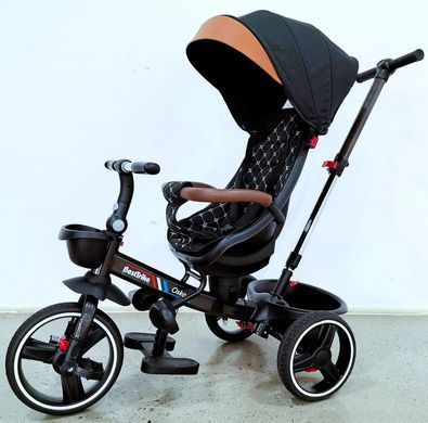 Велосипед трехколесный с родительской ручкой, легкий, поворотное сиденье, Best Trike Oscar 6390/24-115