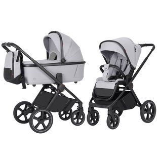 Коляска універсальна 2 в 1, CARRELLO Ultimo CRL-6528 (2in1) Arctic Grey, світло-сіра, Карелло Ультімо