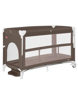 Манеж дитячий CARRELLO Porta CRL-18103 Chocolate Brown (Карелло Порта), дворівневе дно, 125х65х79 см