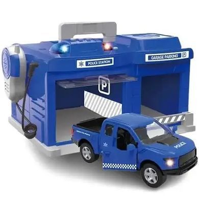 Игровой набор "Гараж, полиция" с рацией, CLM-556