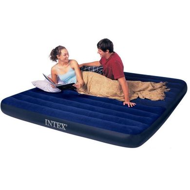 Матрас надувной Intex Classic Downy Airbed Fiber-Tech, 64755, 203*183*25см