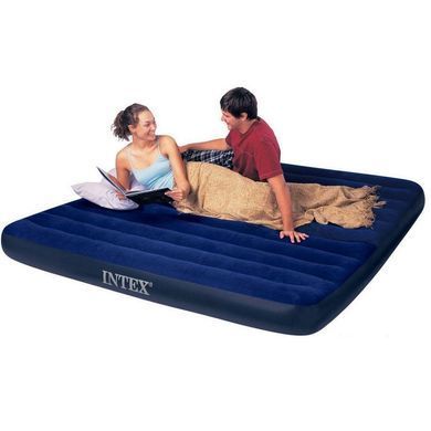 Матрас надувной Classic Downy Airbed Fiber-Tech, 203*183*25см, Intex 64755