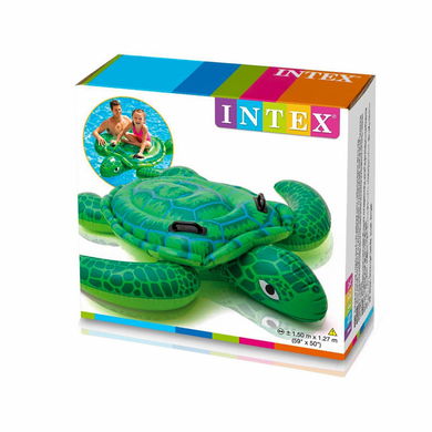 Детский надувной плотик для катания «Черепаха», Intex 57524, 150 х 127 см