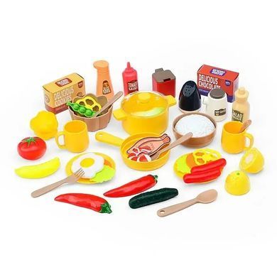 Дитяча ігрова кухня "Spray Kitchen" велика, звук, вода, світло, пара, 80 предметів, 93см, синя, 889-271